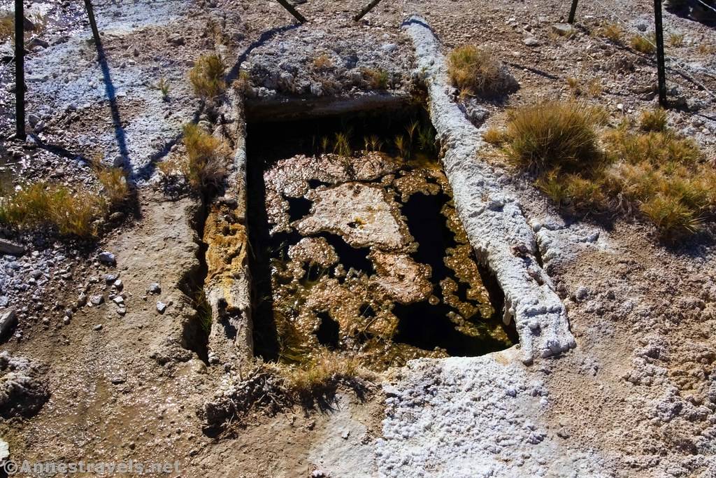 Collection tank at the Keane Wonder Spring, Death Valley National Park, California