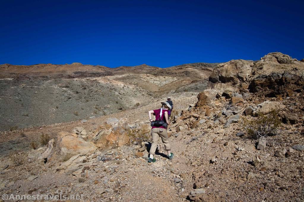 Hiking up to the Big Bell Extension, Death Valley National Park, California