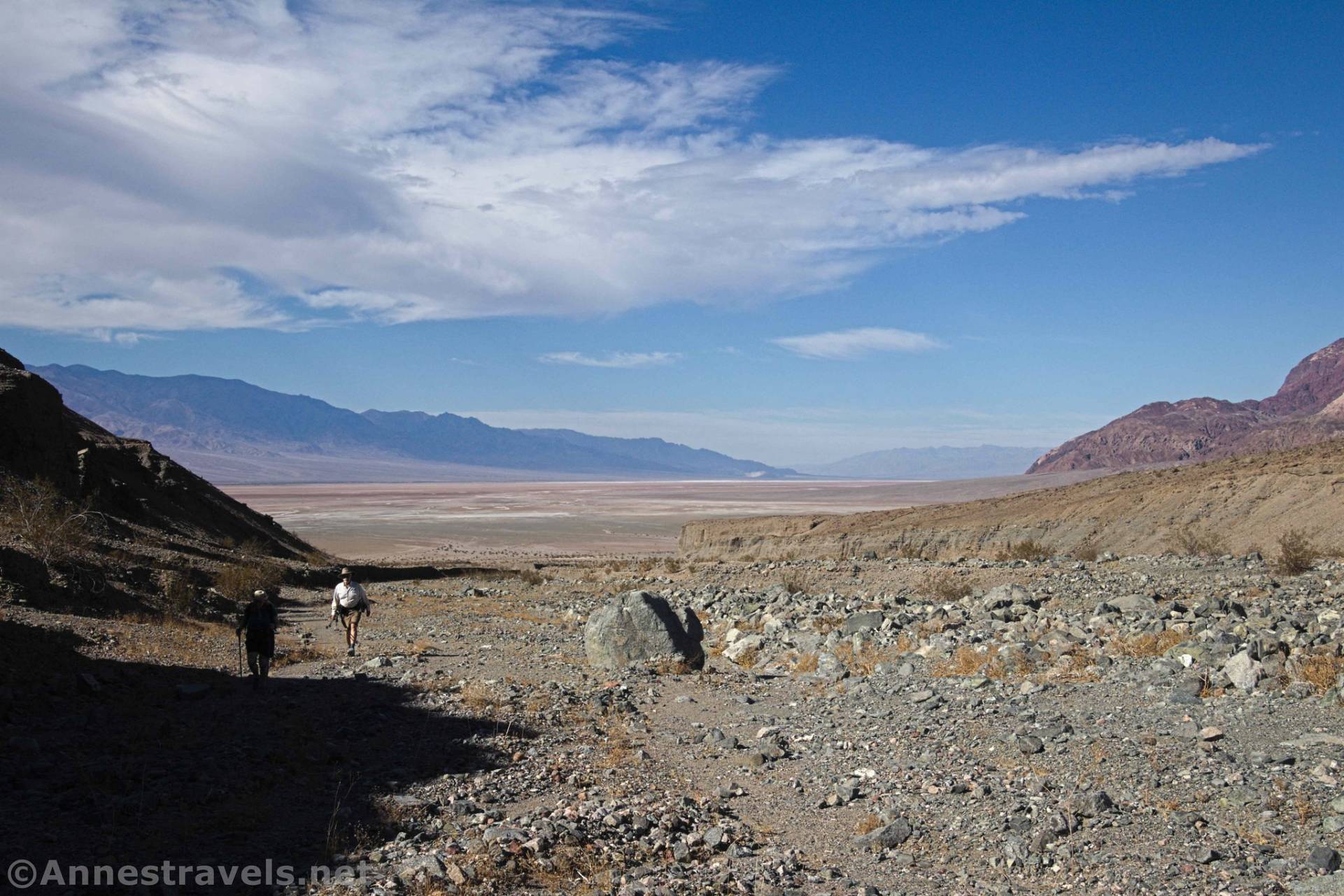 Hiking up Willow Canyon, Death Valley National Park, California