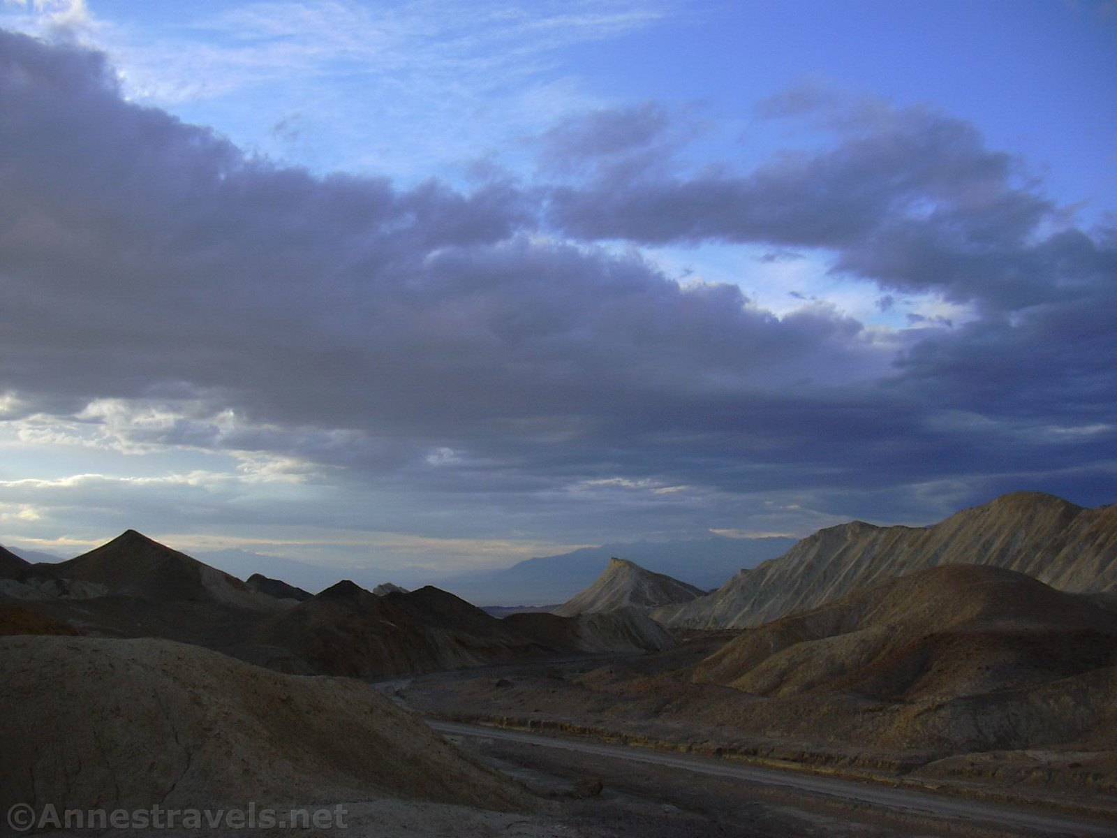 Evening on the 20 Mule Team Scenic Drive, Death Valley National Park, California