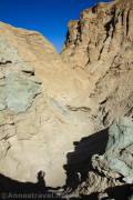 Above the 4th dryfall in 20 Mule Team Canyon, Death Valley National Park, California