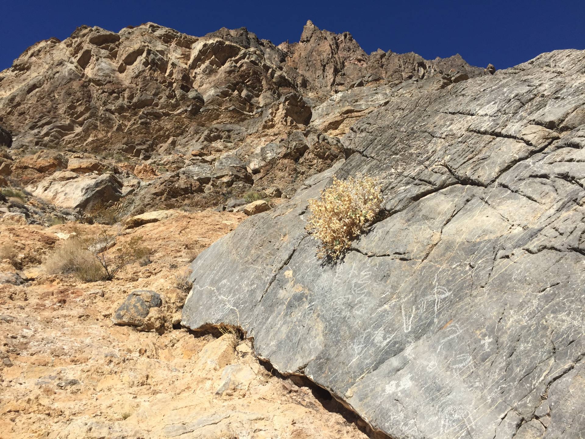 Petroglyphs in Titus Canyon, Death Valley National Park, California