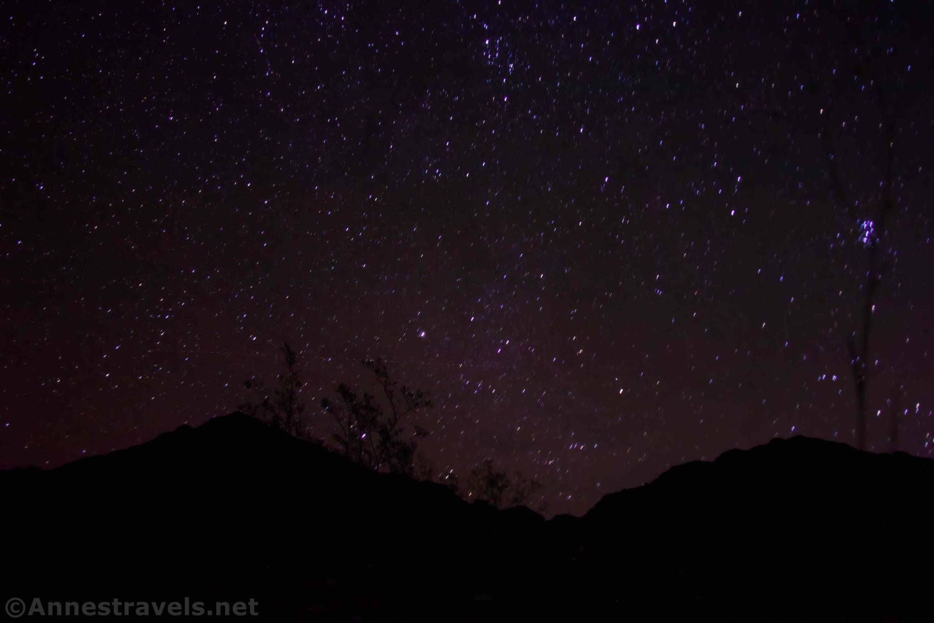 Stars over the Echo Canyon Road, Death Valley National Park, California