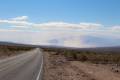 A dust storm along the Scotty's Castle Road, Death Valley National Park, California