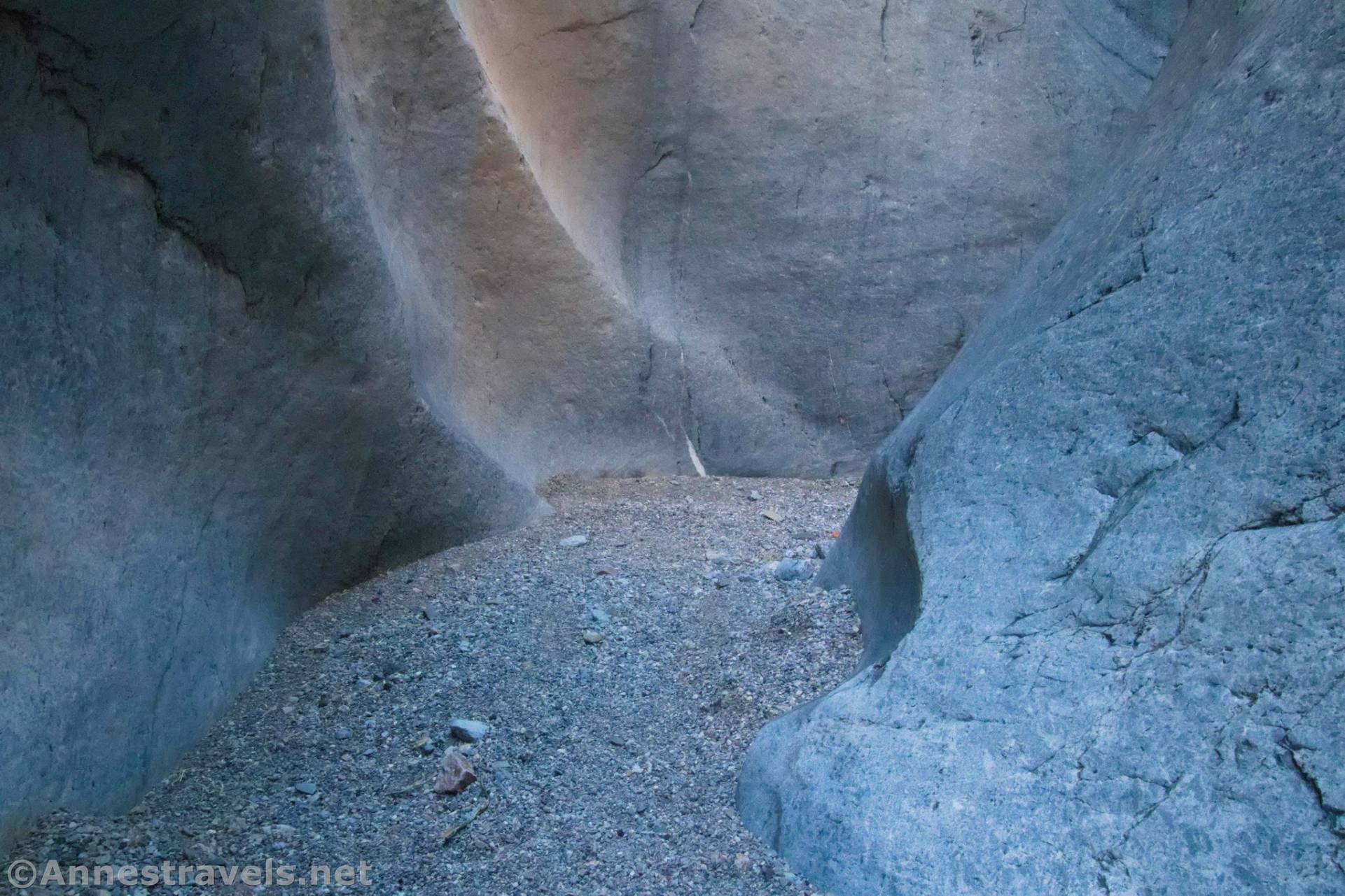 Sculpted walls in Upper Fall Canyon, Death Valley National Park, California