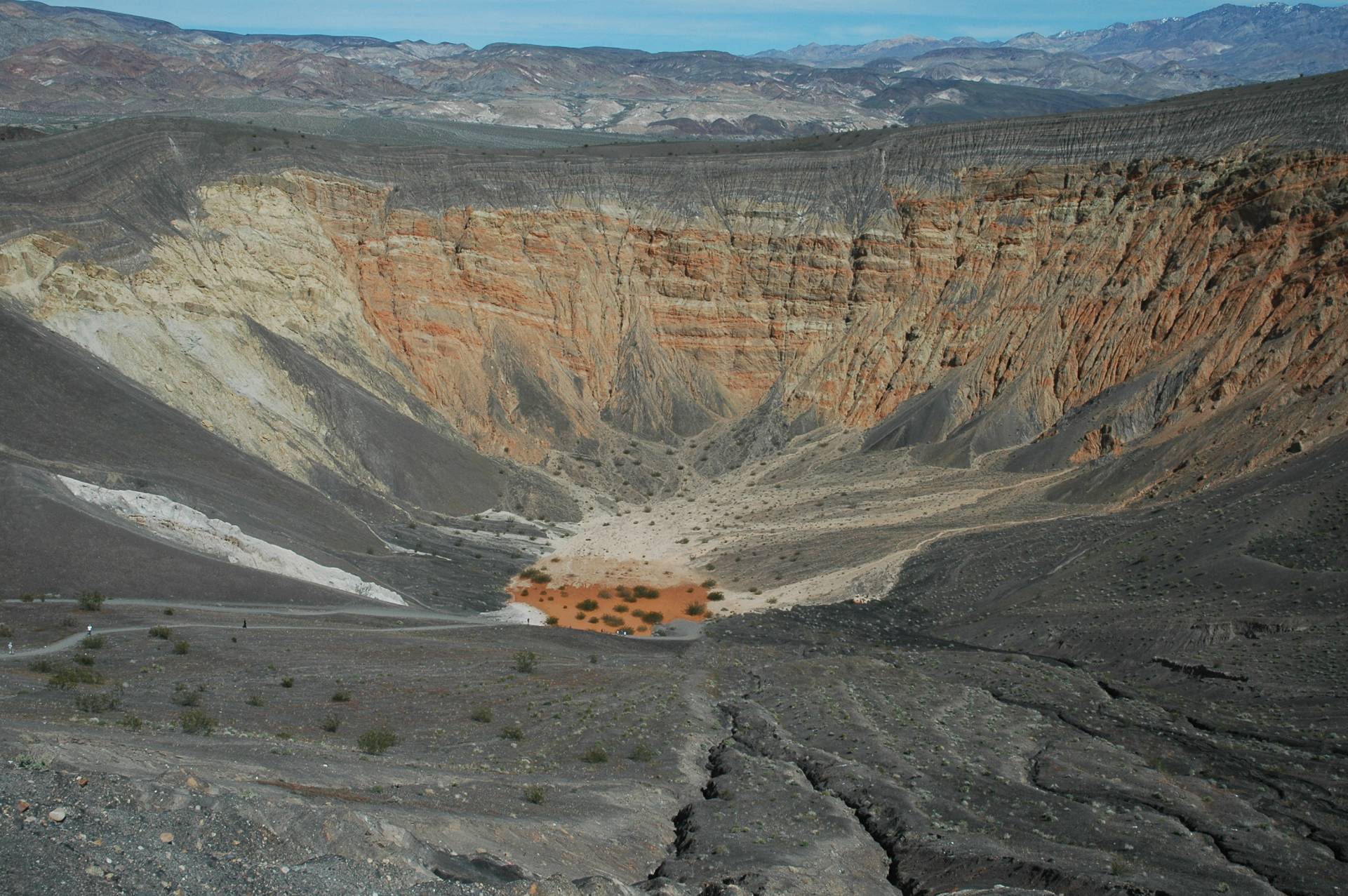 Views from the rim of the Ubehebe Crater, The Historic Stovepipe Well, Death Valley National Park, California