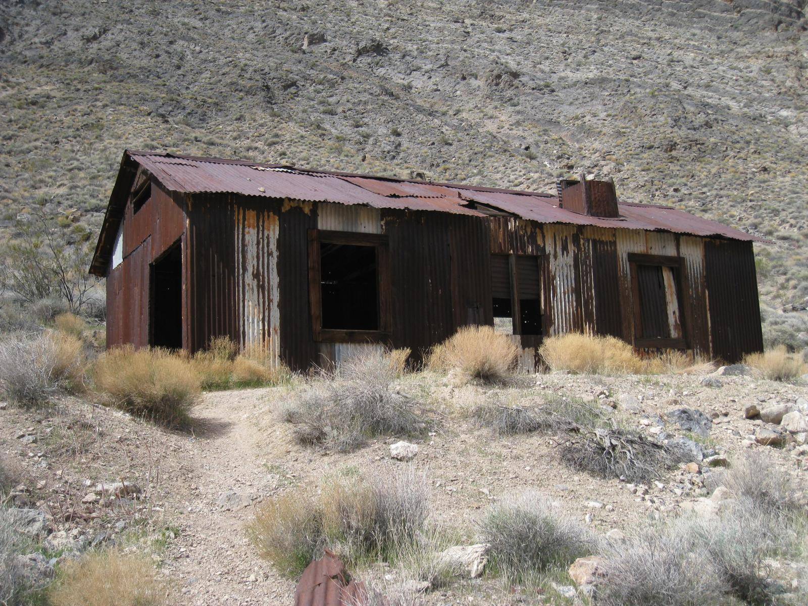 A building in Leadfield, Death Valley National Park, California
