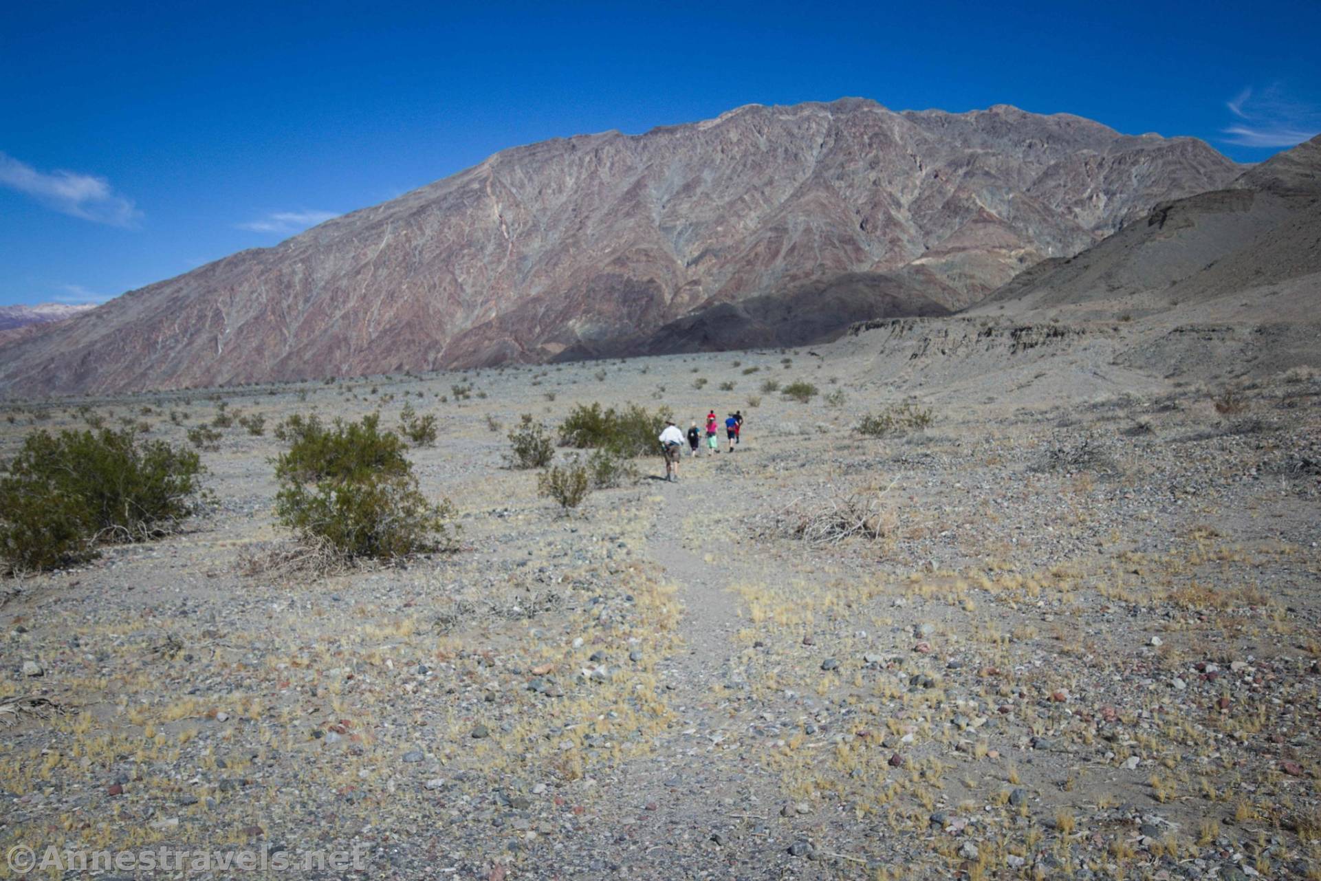 Hiking up the first part of the Willow Canyon Trail, Death Valley National Park, California