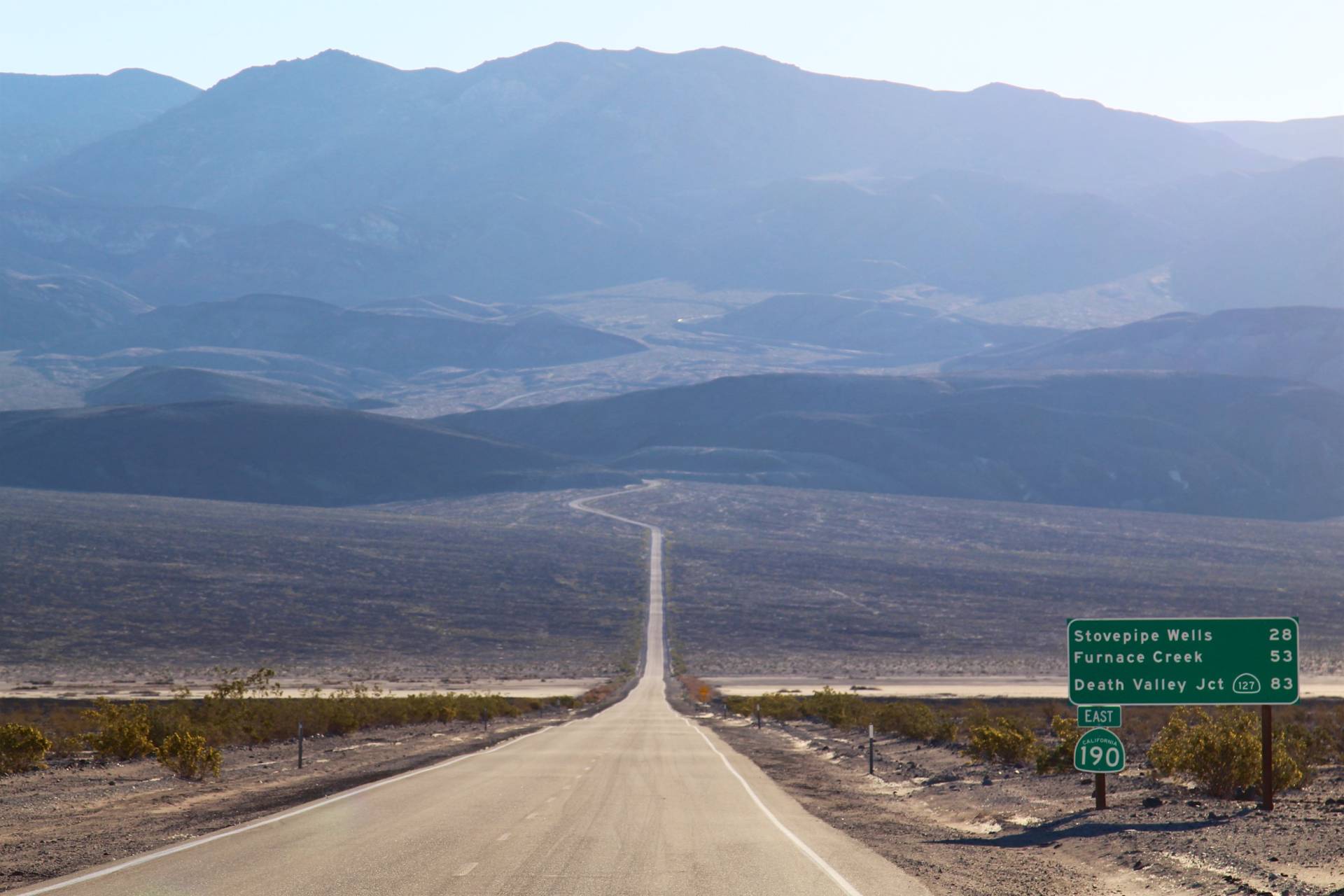 CA-190 Stovepipe Wells to Western Border, Death Valley National Park, California