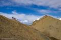 Hikers above Corkscrew Canyon, Death Valley National Park, California