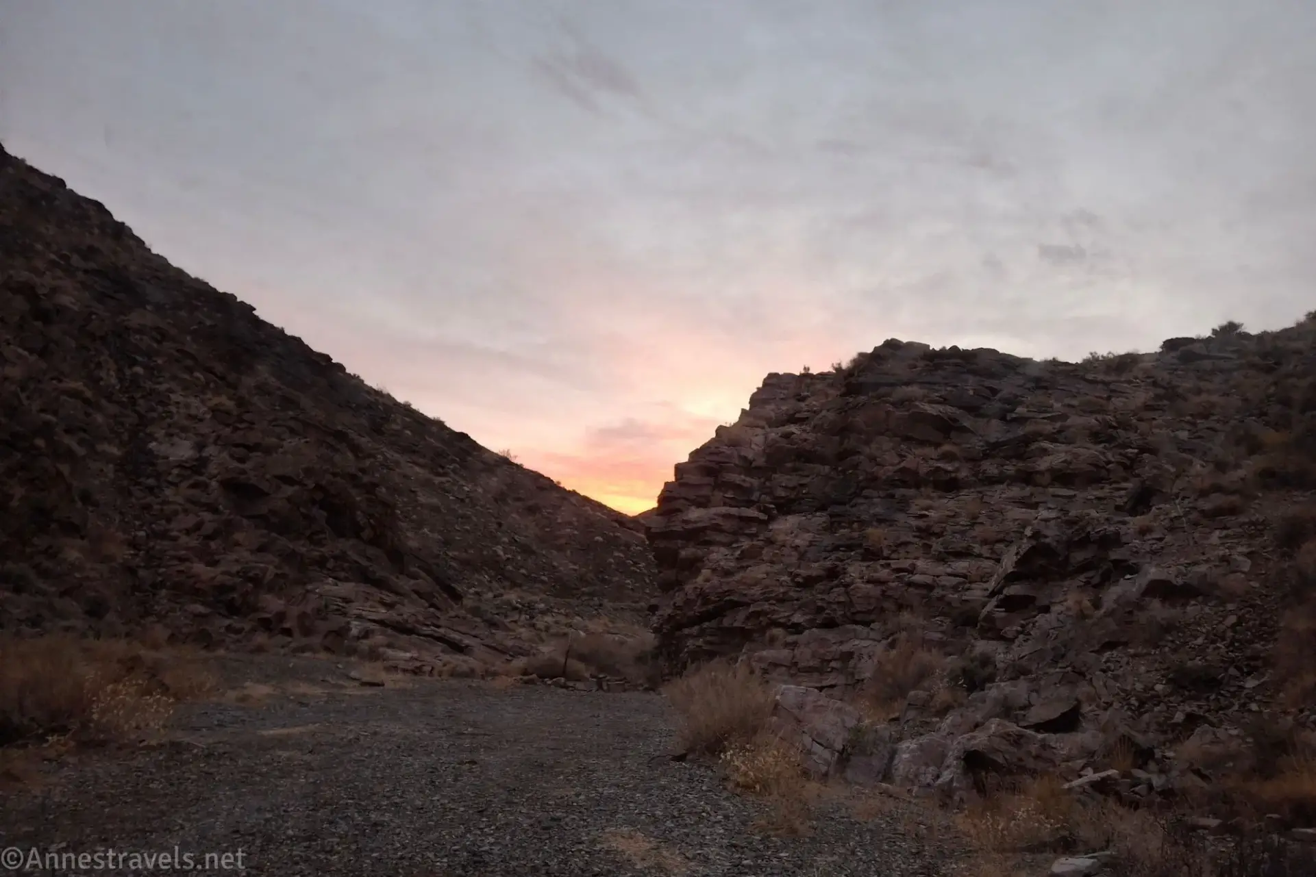 Sunset from the Echo Canyon Road, Death Valley National Park, California