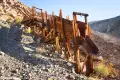 Old Ore Chute A wooden ore chute on a rocky hillside